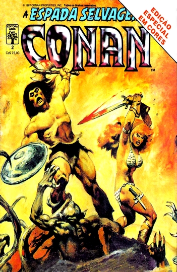 A Espada Selvagem de Conan #2 (1987) Em Cores